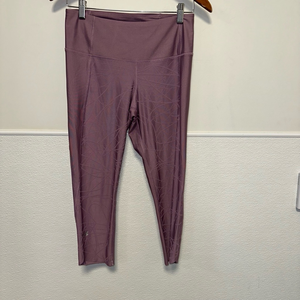 Women's Under Armour Leggings M Purple Mauve